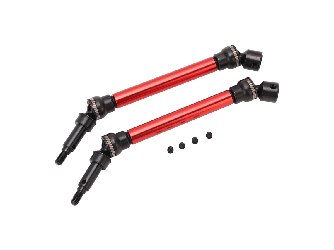 Eje De Transmisión Cvd Delantero Y Trasero Para Piezas De Mejora Del Coche Rc Arrma 1/8 Kraton 4s Rojo