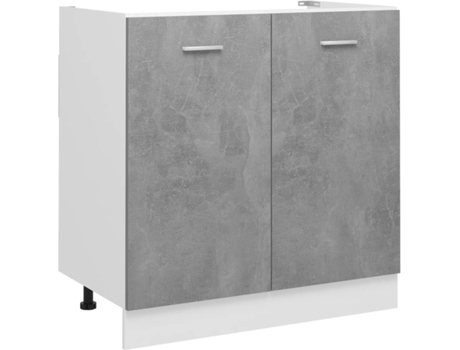 Mueble de cocina VIDAXL Gris Madera contrachapada (80x46x81.5)