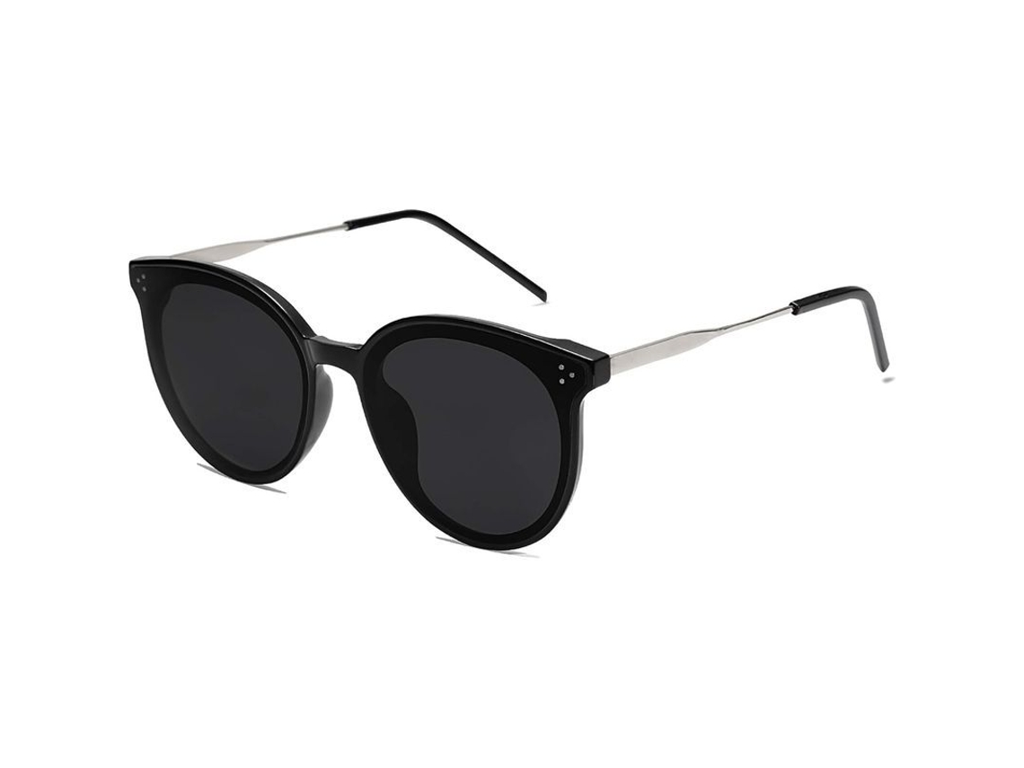 Gafas De Sol Retro Redondas Extragrandes Para Mujer Con Lentes Espejadas Dolphin Sj2068 Con Protección Uv