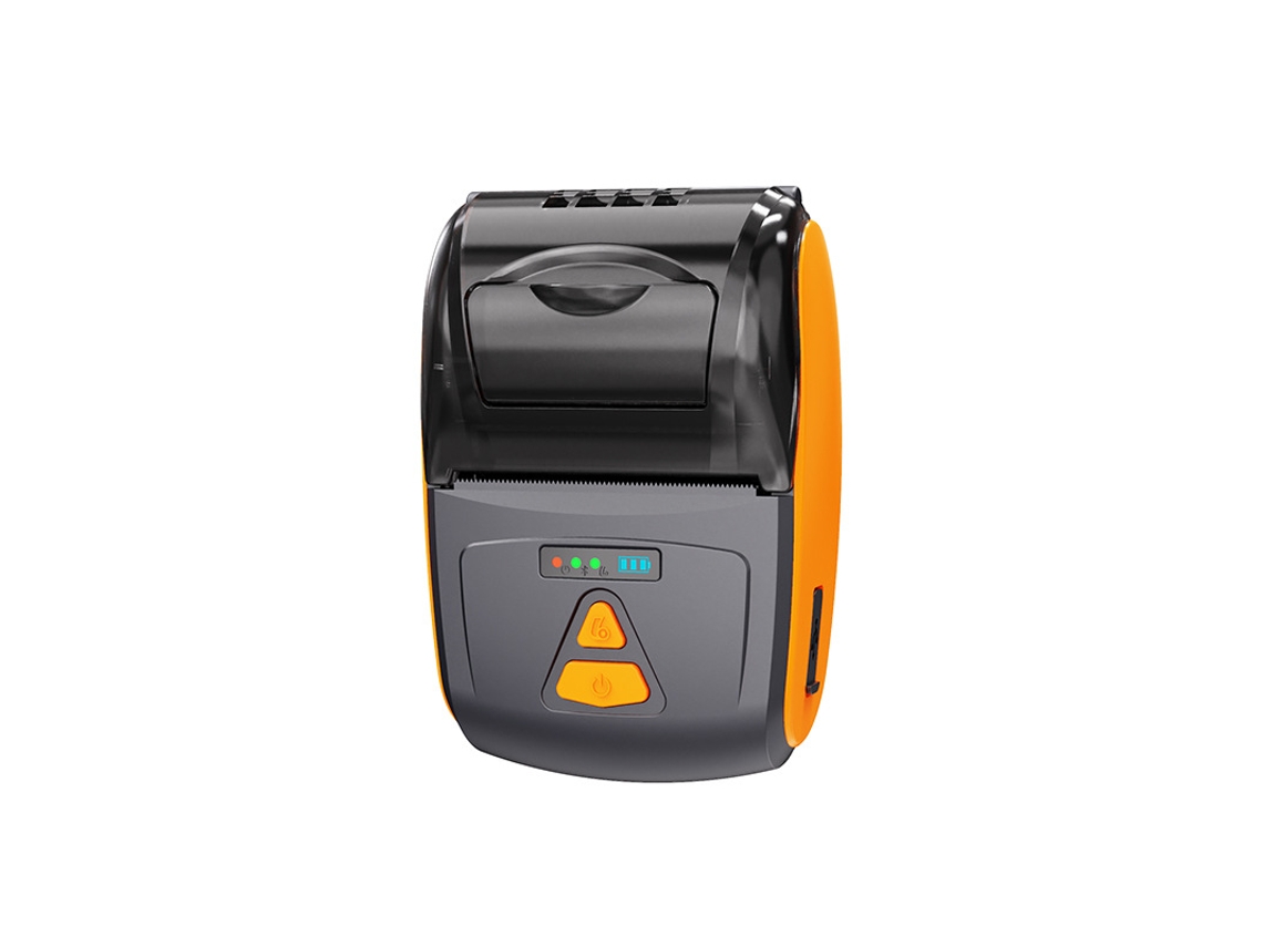 Impresora térmica portátil Bluetooth de 58 mm, impresora de recibos naranja Cuich