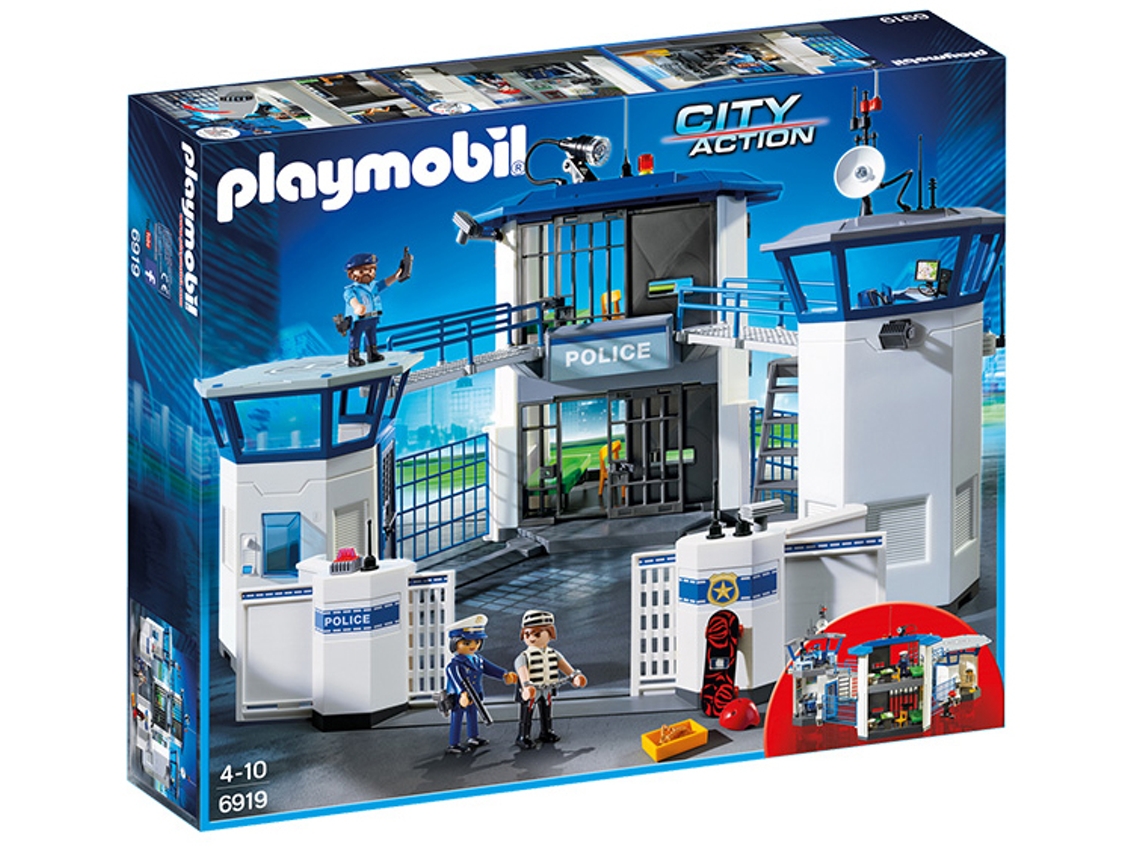PLAYMOBIL City Action: Comisaría de policía con prisión (Edad Mínima: 4)