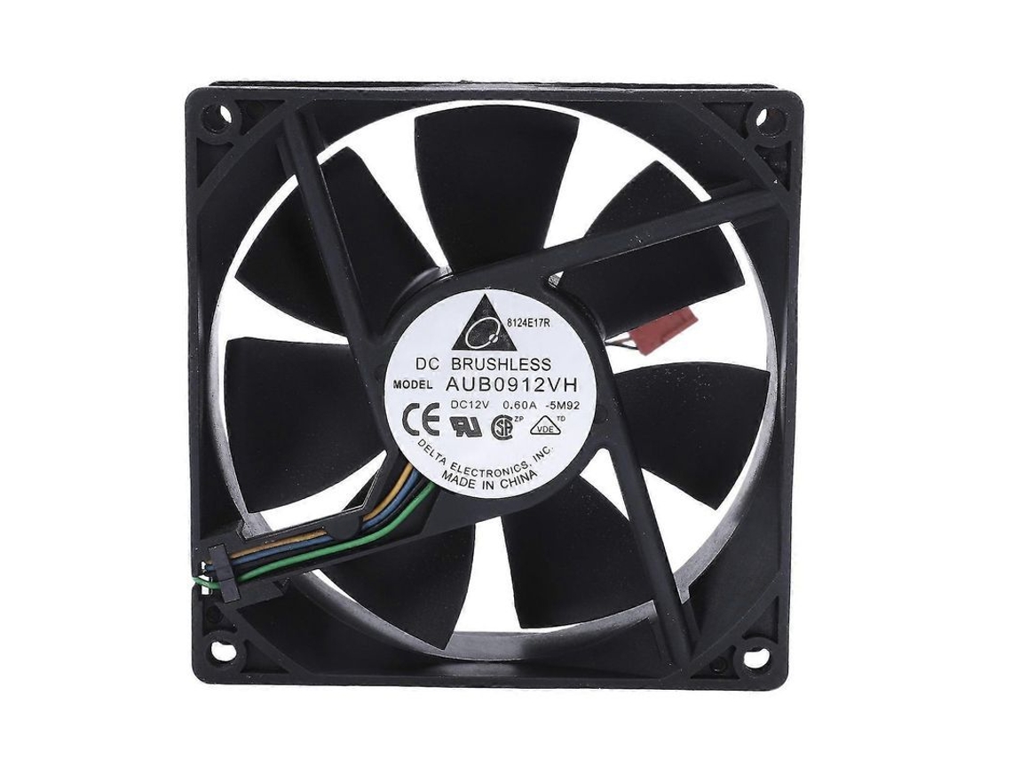 Ventilador De Refrigeración Para Cpu De Ordenador, 90x90x25 Mm, Cc 12 V 0,60 A, 4 Pines.