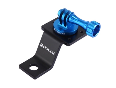 Adaptador de trípode de montaje de soporte fijo de motocicleta de aleación de aluminio PULUZ para Go Pro 5 Session azul