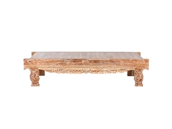 Mesa Centro Teca Reciclada Decape Blanco 200x70x45cm