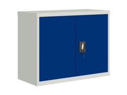 Maison Exclusive - Armario Archivador De Acero Gris Claro Y Azul 90x40x70 Cm
