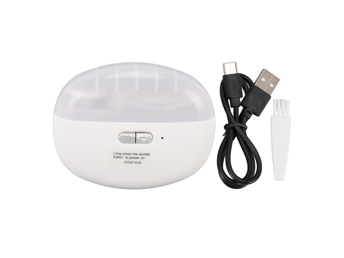 Cortauñas Eléctrico Automático Portátil Con Lima, 2 Velocidades, Para Niños, Adultos Y Personas Mayores - Blanco