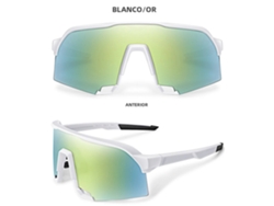 Gafas de ciclismo unisex MDUG con lentes grandes de polímero y protección UV400.