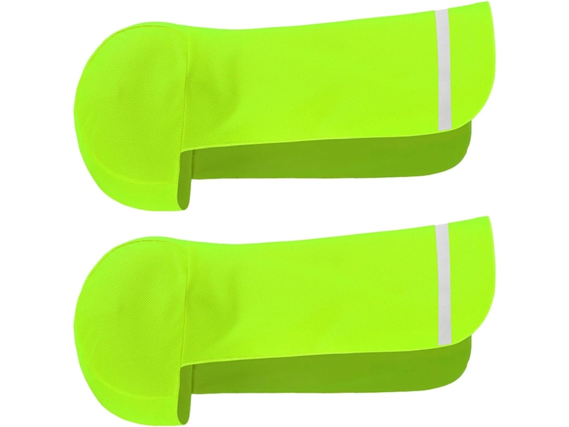 Juego de 2 gorras de ciclismo con tira reflectante.