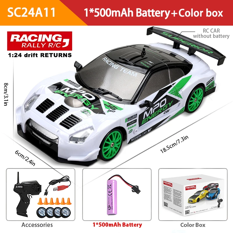 Coche RC Ae86 124 Drift Racing 4x4 2.4g Eléctrico con Control Remoto Aeuzwr