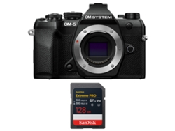 Om System Om-5 Mark Ii Negro + 1 Sandisk 128gb Extreme Pro Uhs-ii Sdxc + Ebook “20 Consejos Para Fotos Que Impactan”