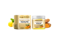 Discos limpiadores y exfoliantes de cúrcuma