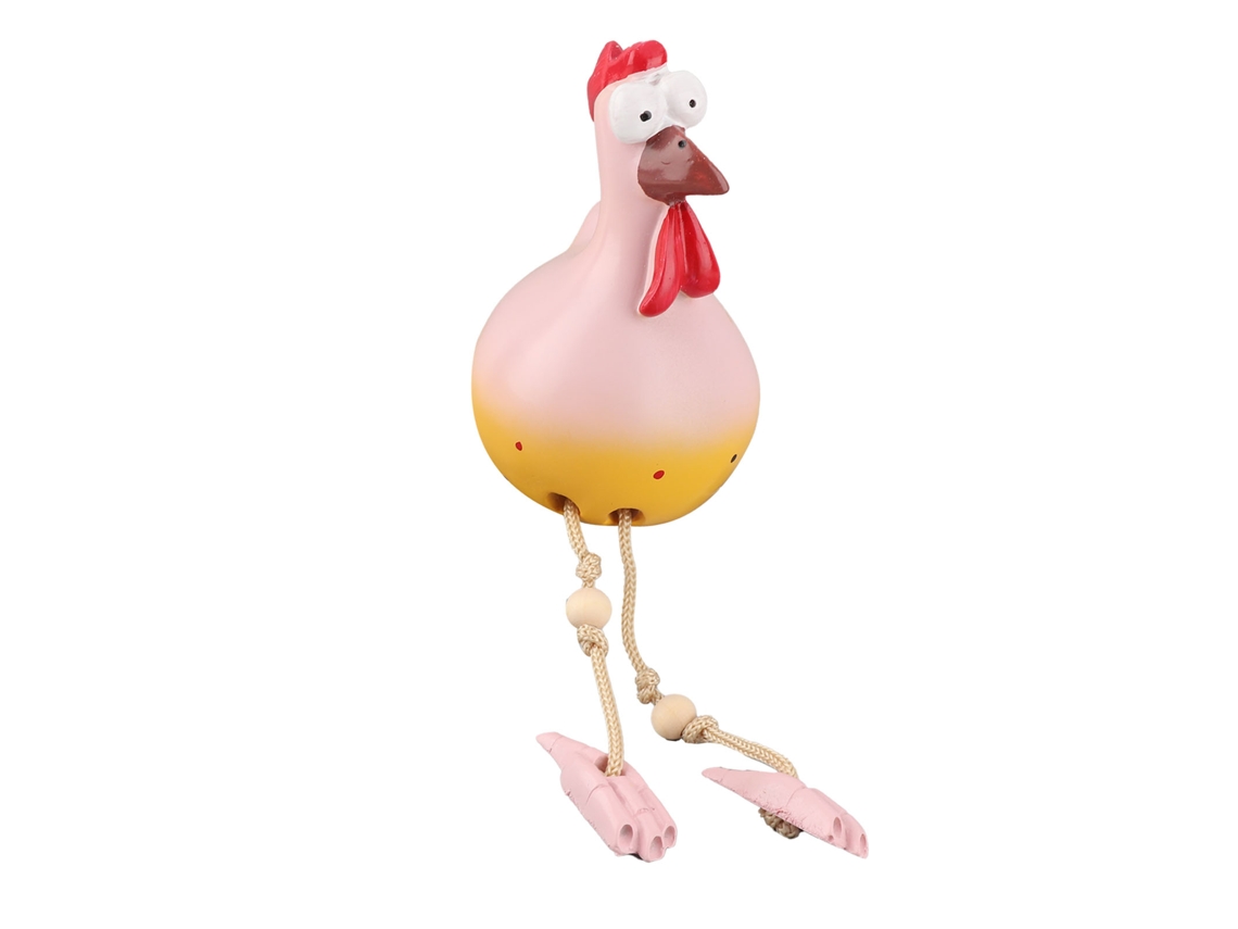 Figura de gallina de cerámica Hilde para decoración de jardín y hogar, adorno decorativo hecho a mano