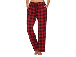 Calzoncillos De Dormir Para Hombre Con Bolsillos, Calzoncillos De Franela Suave A Cuadros Para Hombre Cnt