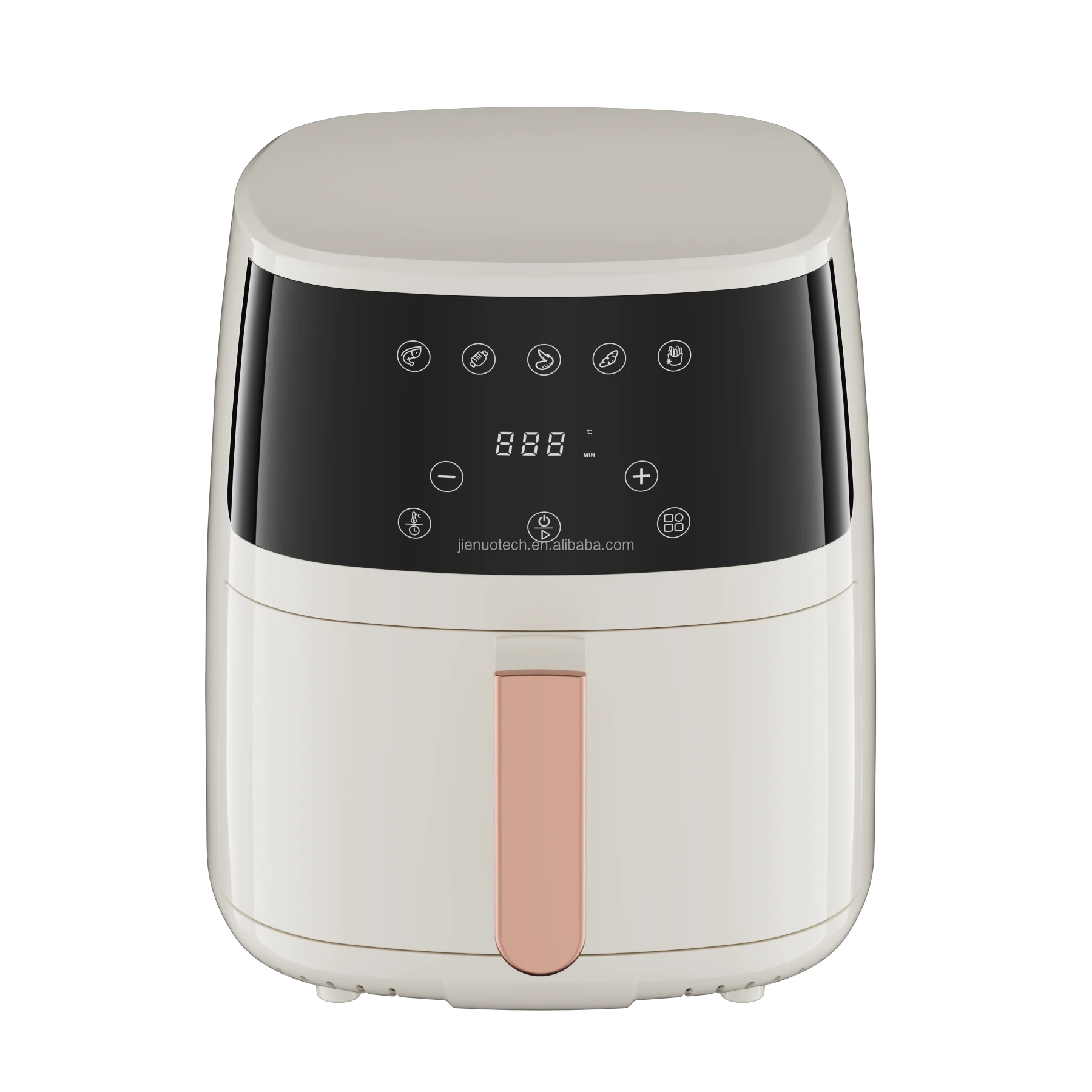 Freidora De Aire Eléctrica (blanca) De 5 Litros, Multifuncional, Automática, Con Temporizador Digital Para Uso Doméstico.
