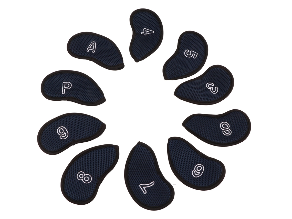 10 Cintas Para La Cabeza Impermeables Para Golf Con Números, Color Azul Oscuro, Protección Para La Cabeza Para Golf.