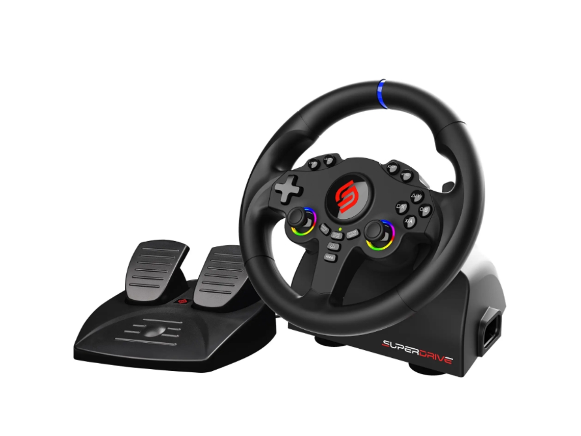  Volante Gaming SUBSONIC Racing Wheel 220 RS-5 (Compatible con PS5 y PC - Negro)