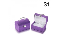 Caja De Joyería De Terciopelo Para Anillos De Boda, Aretes, Collares Y Pulseras, Regalo Elegante Y Práctico 31