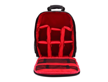Mochila de Fotografia SLOWMOOSE para Exterior Impermeable (Rojo)