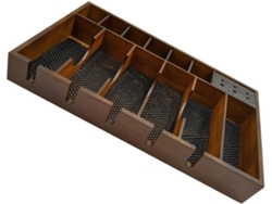 Soporte À Ciseaux Électriques En Bois Massif, Organisateur De Salón De Coiffure Boîte À Outils Po...