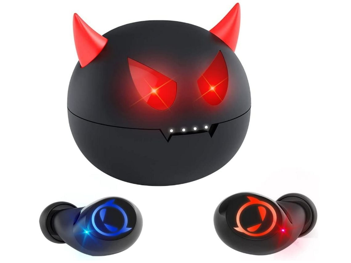Auriculares Cómodos Ligeros Sonido Envolvente de Graves Profundos YEMAESRE Bluetooth Negro
