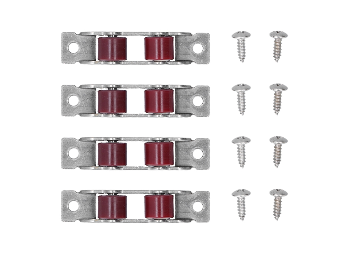 4 Juegos De Poleas Para Ventanas Corredizas Con Tornillos, Doble Rueda, Acero Inoxidable Para Ventanas/puertas