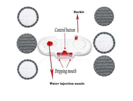 Mopa eléctrica con depósito de agua para aspiradora Dyson V7, V8, V10, V11, piezas de repuesto, cepillo eléctrico con cabezal de mopa con 6 almohad...