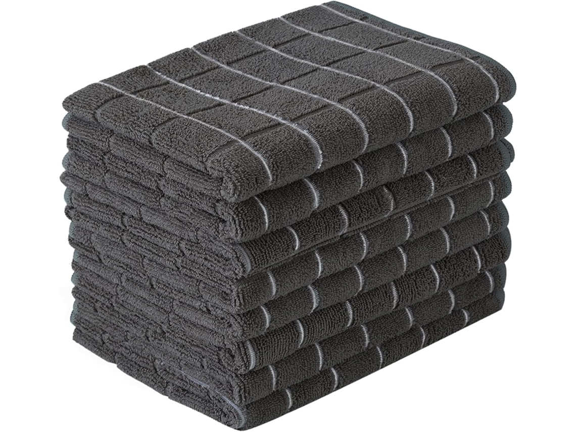 Paños De Cocina De Microfibra Toallas De Cocina Suaves, Súper Absorbentes Y Sin Pelusa, Paquete De 8, 26 X 18 Pulgadas