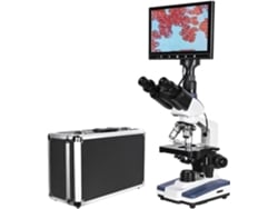 Microscopio De Laboratorio Biológico Trinocular Digital Profesional Hd De 5 Mp