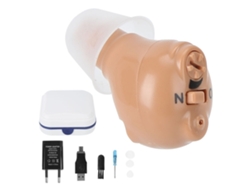 Audífono invisible para sordera leve a moderada, amplificador de sonido, voltaje 100-240 V con enchufe UE