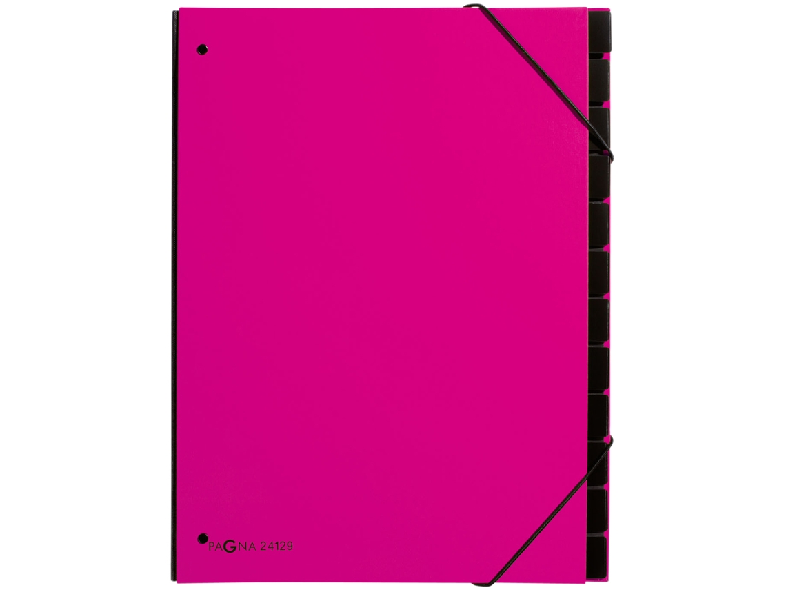 Carpeta de Mesa PAGNA Trend Din A4 12 Compartimentos Rosa Oscuro