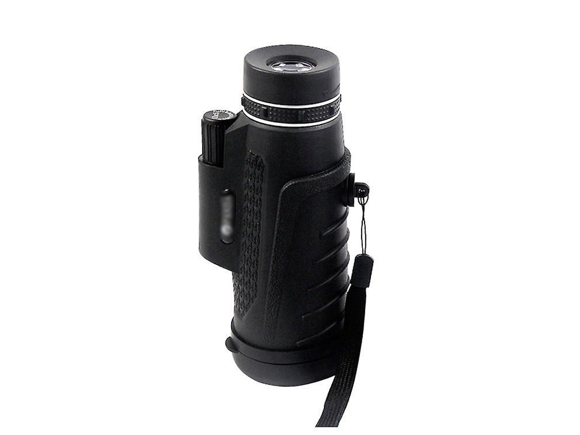 Telescopio monocular con zoom óptico de 40x60 y trípode con clip para teléfono Yizhood (negro)