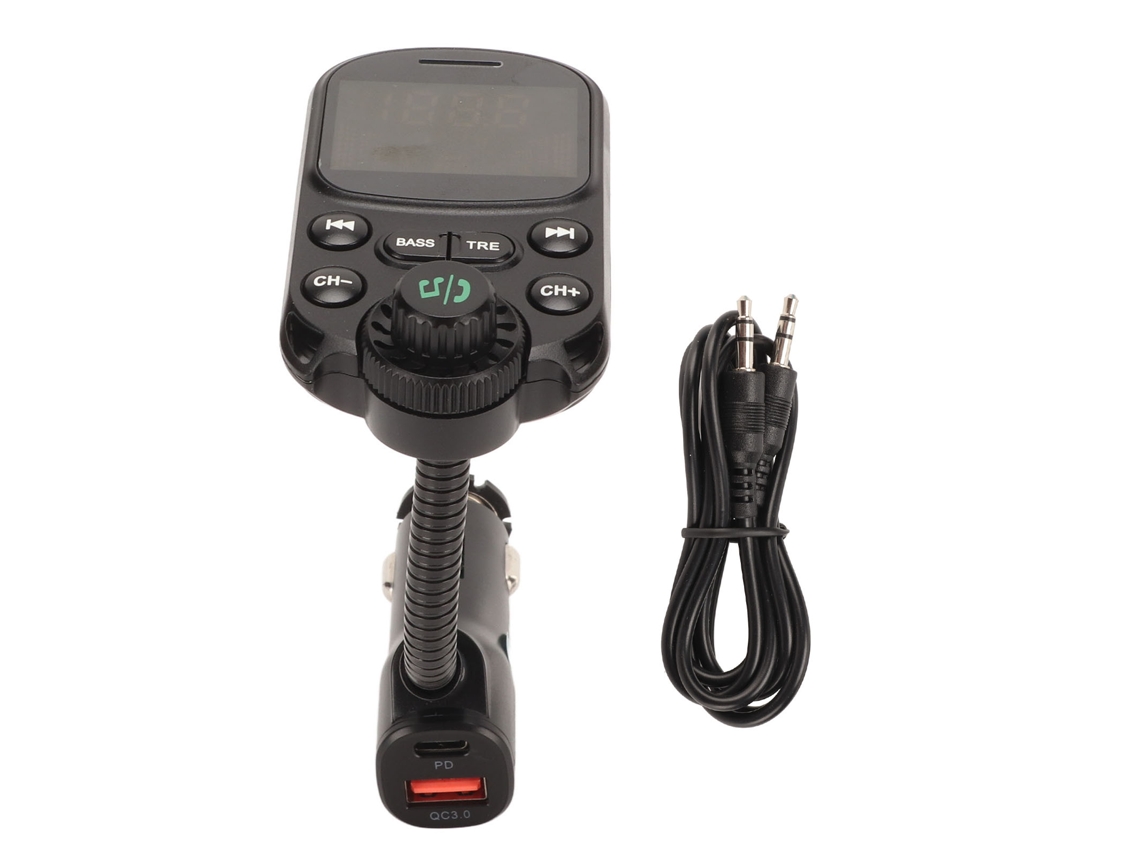Transmissor Fm Bluetooth Carregador Rápido Pd30w Qc18w Adaptador De Rádio Sem Fio Mp3 Player Para Carro