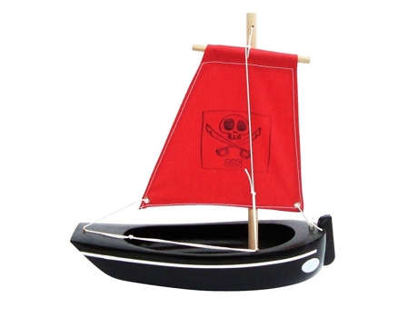 Barco TIROT (Madera - Negro - 22 cm)