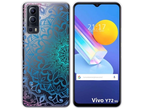 Carcasa Vivo Y52 5G TUMUNDOSMARTPHONE Dibujos Transparente Multicolor