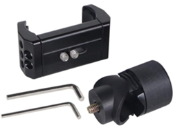 Soporte De Luz Para Fotografía - Barra Transversal De Aluminio Con Clip Para Adaptador De Teléfono