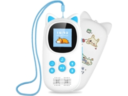 Reproductor MP3 azul de 32 GB, Bluetooth 5.0, batería de 750 mAh, altavoz FM, ZYBLSSBB