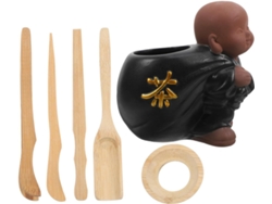 Kit De Preparación De Té Kung Fu Chino, Juego De Utensilios Con Elegantes Cucharas Y Herramientas.