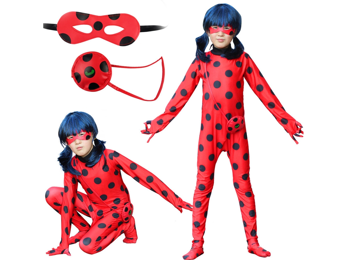 Disfraz De Mariquita Para Niños, Mono, Conjunto De Cosplay Para Carnaval Y Halloween, Color Rojo.