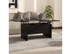 Mesa de Centro de Apoyo 80X50X42,5 Cm Madera Procesada Negro