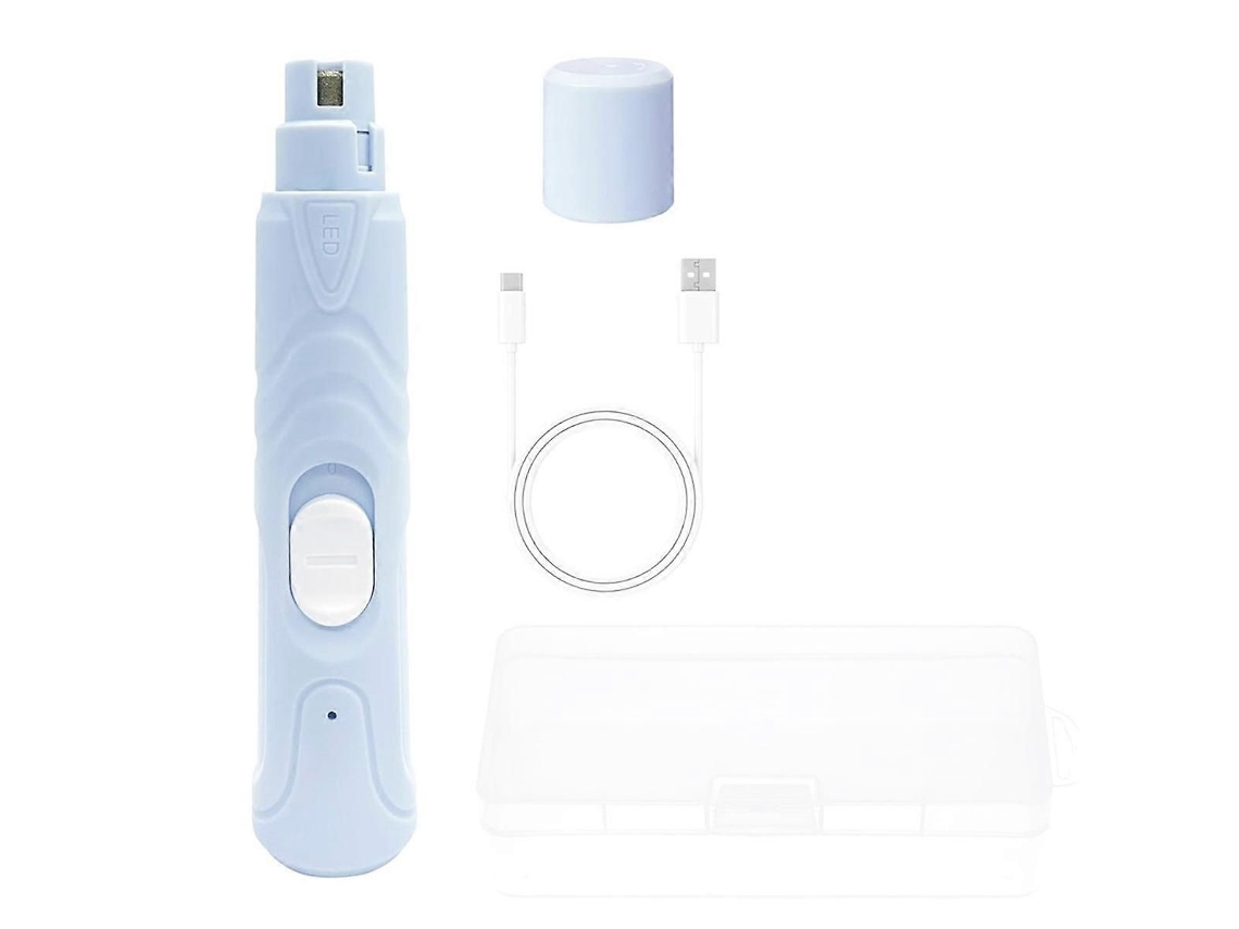 Lima de uñas para loros silenciosos, lima de uñas con lámpara LED, suministros adecuados para aves GOKOCO