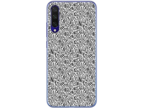 Carcasa Xiaomi Mi 9 Lite TUMUNDOSMARTPHONE Letras Multicolor