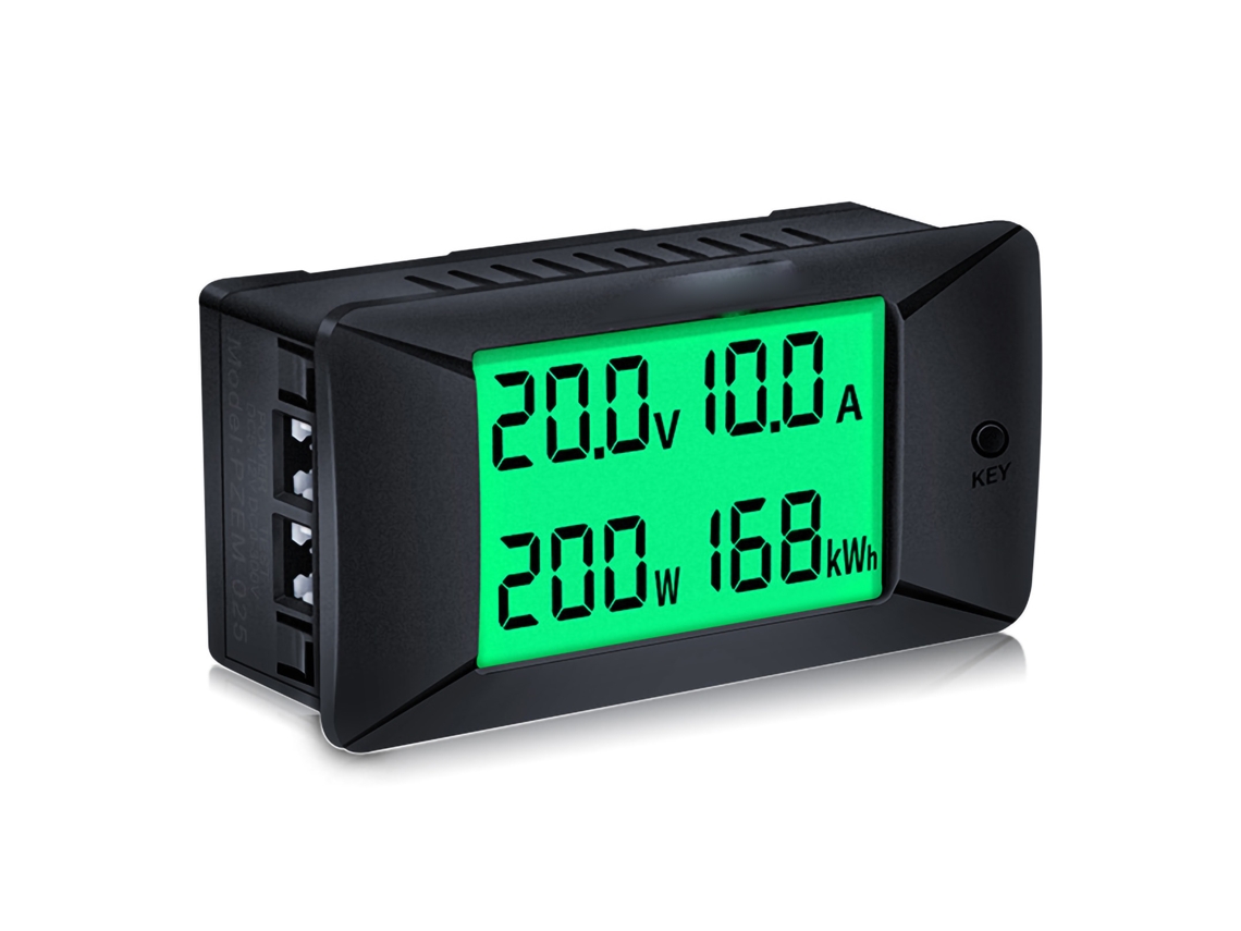 Medidor Digital De Cc, Voltaje, Corriente, Voltímetro, Amperímetro, 0-300 V, 50 A, Medición De Energía Y Potencia.