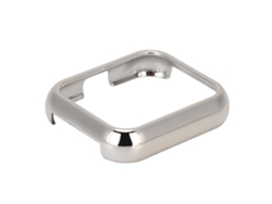 Capa Tpu De Bumper Com Proteção Completa De Tela Eletroplate Para Realme Watch 2 Pro Prata