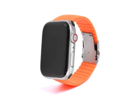 Correa Silicona Líquida para Apple Watch Series 3 42mm Naranja