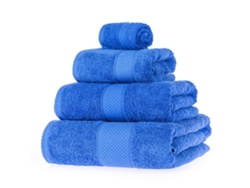 Homescapes Turkish Cotton Royal Blue Bath Towel Set