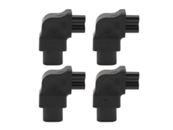 4 Adaptadores De Ángulo Recto Iec320 C8 A Iec320 C5, Convertidor De Potencia De 2,5 A 10 A Para Ordenador Portátil.