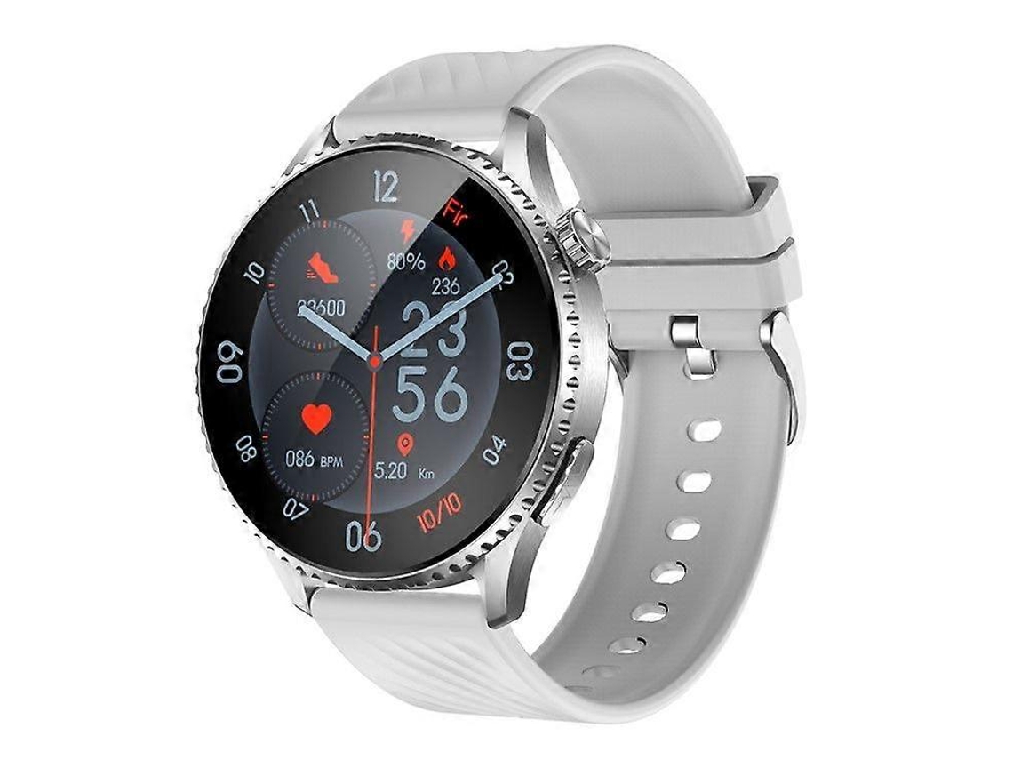 Reloj inteligente con ECG y pantalla curva AMOLED de 1,56 pulgadas, Bluetooth, llamadas, monitor de frecuencia cardíaca Ly Ebike