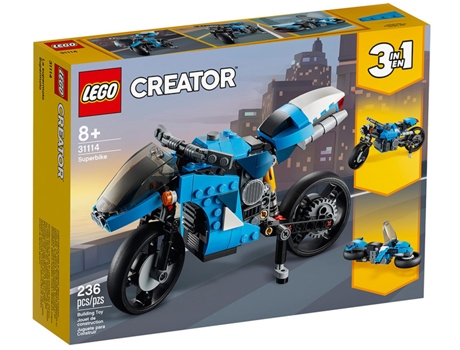 LEGO Creator 3 en 1: Superbike - 31114 (Edad Mínima: ‍8 - 236 piezas)