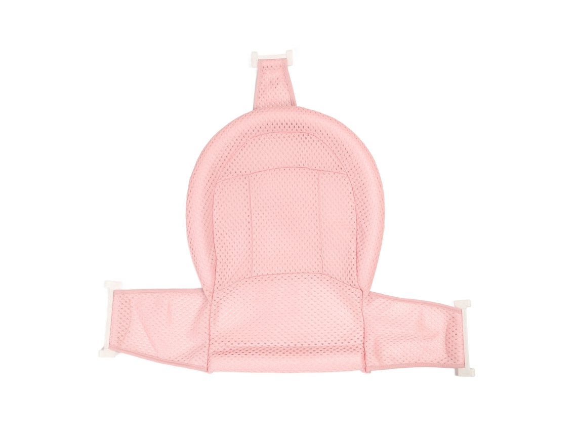 Rede De Suporte Para Banheira De Bebê Macia Multifuncional Com Malha Respirável Rosa