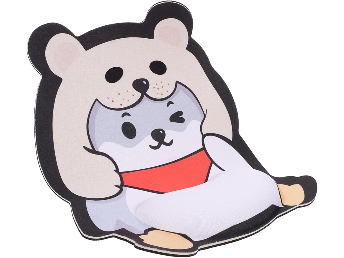 Alfombrilla de ratón con diseño de dibujos animados y reposamuñecas, cojín ergonómico para oficina y juegos, compatible con Gokoco